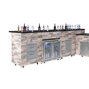 outdoor kitchen setup
