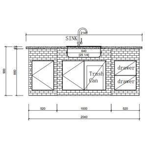 outdoor cooking station