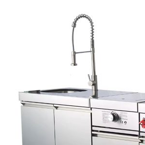 Orisen outdoor kitchen with sink and grill station