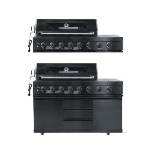 luxury outdoor cooking island