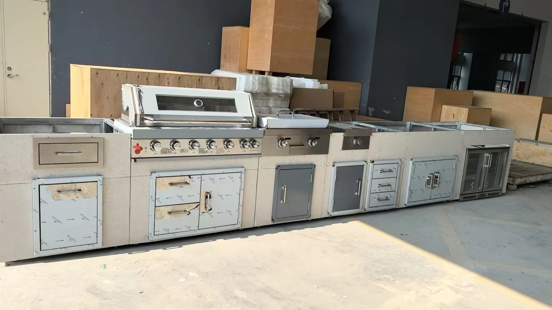 modular outdoor cooking station