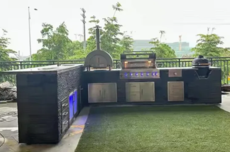 outdoor bbq kitchen setup